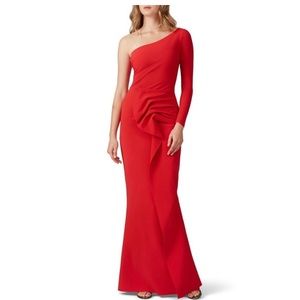 CHIARA BONI Kimina Gown One Shoulder Long Sleeve in Size 8 (44)